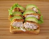 チキンとアボカドの簡単ココナッツトースト作り方5写真