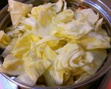 春キャベツの味噌汁。作り方5写真