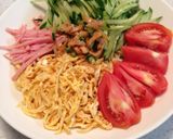 冷やし中華(醤油ダレ)作り方3写真