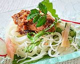 “おつまみ”風そうめん☆サンマ蒲焼き缶♪作り方5写真