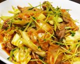 豆苗と豚肉のピリ辛オイスター炒め作り方6写真