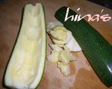 夏野菜・ズッキーニの舟形焼き作り方1写真