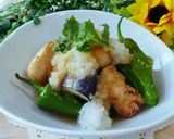 夏の♥冷やしみぞれ鶏むね肉と茄子の唐揚げ作り方7写真