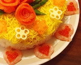 海鮮料理の盛り付けに♡甘エビハート♡作り方1写真