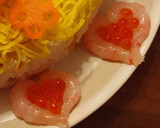 海鮮料理の盛り付けに♡甘エビハート♡作り方2写真
