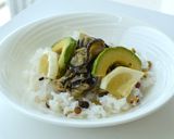 茄子のペペロンチーノ卵丼作り方8写真