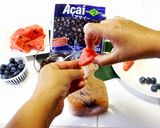 手もみジューサー】アサイースイカジュース作り方3写真