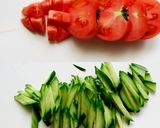 さっぱり夏野菜のお豆腐サラダ作り方2写真