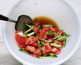 さっぱり夏野菜のお豆腐サラダ作り方3写真