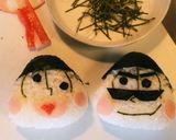 運動会☆おそ松さん(筋肉松)おにぎり作り方4写真