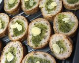 フランスパンのジェノベーゼ焼き作り方2写真