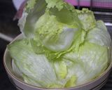 レタスのミンチ包み作り方2写真