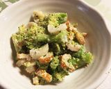 簡単！ブロッコリーとちくわの胡麻マヨ和え作り方5写真