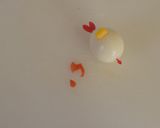 【キャラ弁】鶉のニワトリ焼鳥弁当作り方3写真
