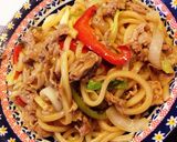 豚肉・野菜のたっぷり焼きうどん＊作り方7写真