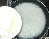 豆腐と小松菜の簡単中華風お粥♪残りご飯作り方3写真