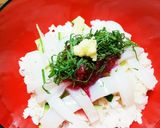 イカと梅肉のサッパリ丼　極道料理人！作り方9写真