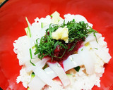イカと梅肉のサッパリ丼　極道料理人！作り方9写真