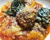 フライパン１つで肉団子チーズトマト煮込み作り方6写真