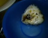 チーズin高菜めしおにぎり作り方3写真
