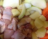 黄金比第2弾＊こくうま鶏の肉じゃが作り方1写真