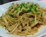 肉ともやしの炒め物作り方4写真