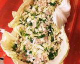 ルクエでヘルシー！オープンキャベツ餃子作り方2写真
