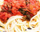 簡単！ツナと大葉のトマトソースパスタ作り方10写真