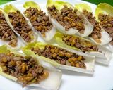 ＊納豆とひき肉のチコリボート＊作り方5写真