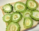 磯香る❀ゴーヤの和トースト作り方3写真