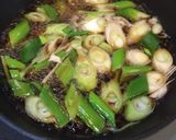 葱たっぷり♪麺つゆで焼餅の揚げだし風作り方2写真