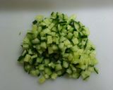 刻み胡瓜と海苔の佃煮のお手軽御飯の友☆作り方1写真