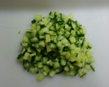 刻み胡瓜と海苔の佃煮のお手軽御飯の友☆作り方1写真