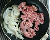 簡単節約☆豚こま肉のトマト塩だれ炒め。作り方5写真