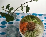 肉味噌で☆絶品の冷たい麺[ひき肉]作り方5写真