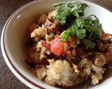 トマトとしいたけ昆布の納豆チャーハン作り方5写真