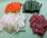 カレーしらたきチャンプルー作り方1写真
