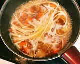 じゃがいもにんじんの煮込み月見うどん作り方3写真