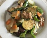 夏野菜餡かけ炒め作り方5写真
