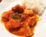 鶏むね肉とアスパラのトマトクリーム煮作り方7写真