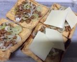 油揚げの納豆チーズ焼き作り方3写真
