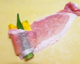 お弁当にも♪オクラかぼちゃ巻き☆とんかつ作り方5写真