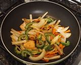 鶏肉とゴーヤの信州味噌炒め作り方5写真