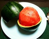 既に剥けてるスイカ。作り方5写真