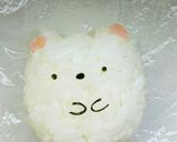 キャラ弁☆すみっコぐらし♪しろくま&ねこ作り方1写真