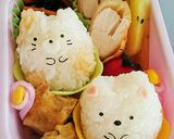 キャラ弁☆すみっコぐらし♪しろくま&ねこ作り方3写真