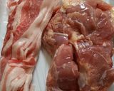 鶏もも肉の豚バラ巻★かつ★作り方1写真