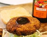 美味し懐かしメンチカツバーガー作り方5写真