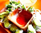 アボカドと野菜の生春巻き作り方1写真