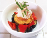 ♡夏野菜とササミ天のさっぱりおろし♡作り方10写真
